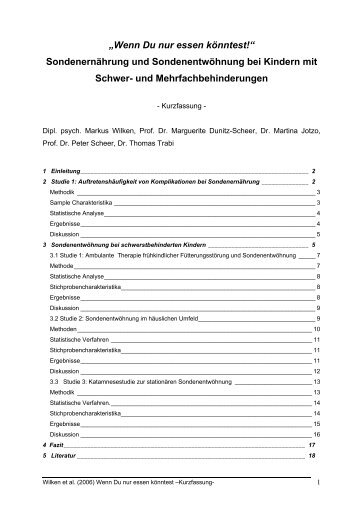 Wenn Du nur essen kÃ¶nntest! - Stiftung Leben pur