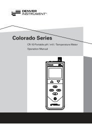 CR-10 manual - Denver Instrument