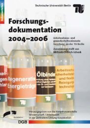 Forschungs- dokumentation - ZEWK - TU Berlin