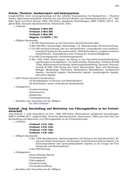 Dissertationen - Zentralbibliothek der Sportwissenschaften