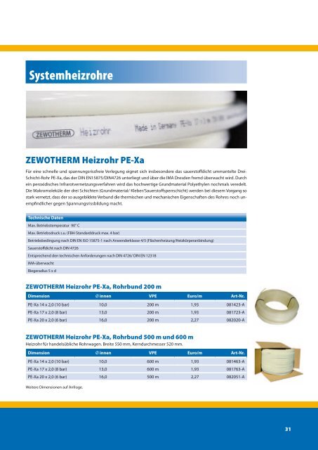 Zukunftsorientierte Energie- undWärmesysteme - ZEWOTHERM