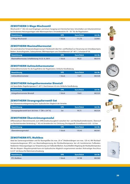 Zukunftsorientierte Energie- undWärmesysteme - ZEWOTHERM