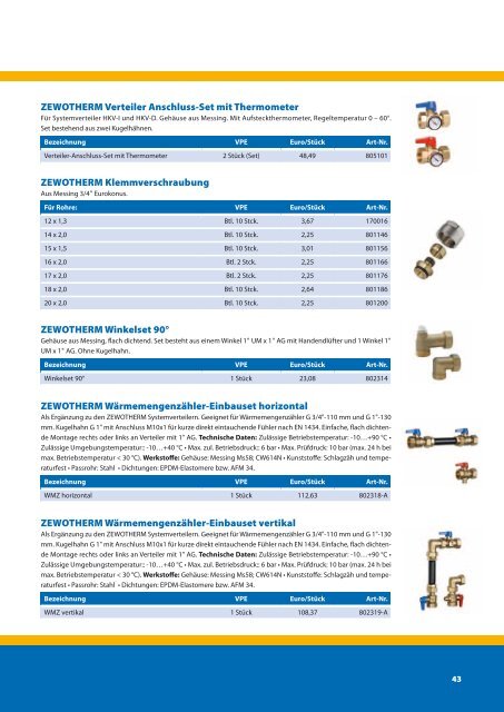 Zukunftsorientierte Energie- undWärmesysteme - ZEWOTHERM