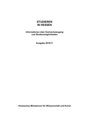 Studienorte in Hessen - Zentrum für Lehrerbildung - Technische ...