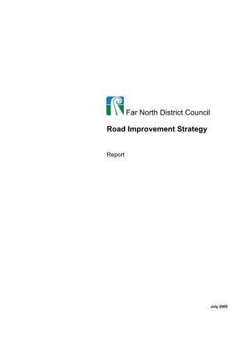Far North District Council Road Improvement Strategy