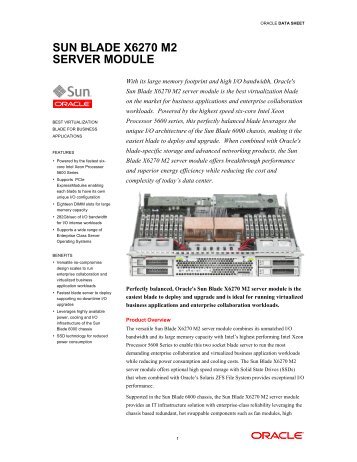 Sun Blade X6270 M2 Server Module - Q Associates