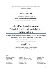 Identification des sources d'alkylphÃ©nols et de phtalates en ... - LEESU