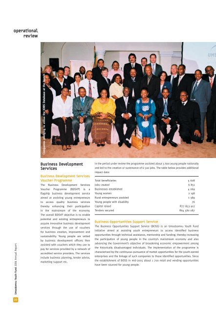 Umsobomvu Youth Fund Annual Report 2006 - Nyda