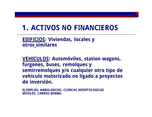 ACTIVOS NO FINANCIEROS