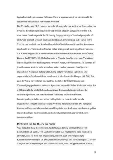 Text zum Vortrag Davies - ZHSF