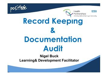 Record Keeping and Documentation Audit Presentation - Health ...