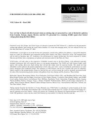 Press Release, April 2005 - Volta