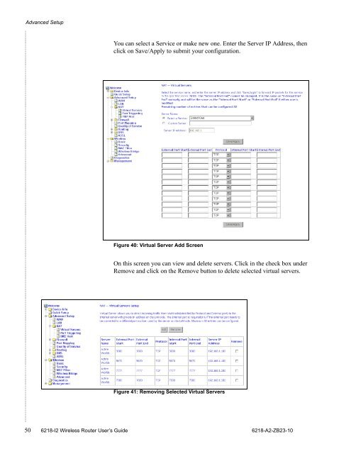 6218-I2 Wireless Router User's Guide - Zhone Technologies