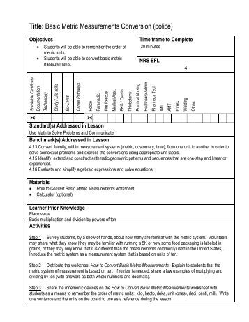Science Spot Metric Mania Length Answer Key — Villardigital Library For