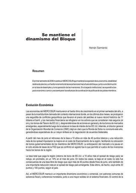 Revista del CEI - Centro de EconomÃ­a Internacional