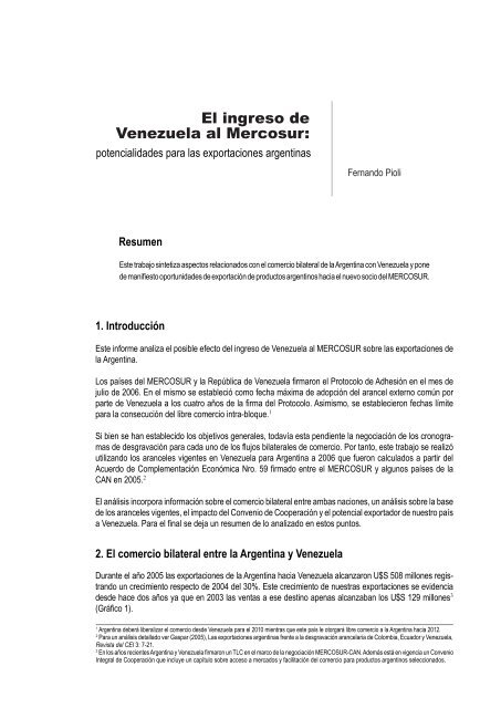 Revista del CEI - Centro de EconomÃ­a Internacional