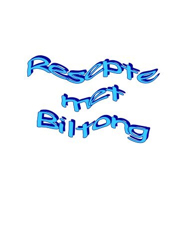Resepte met Biltong - Peterjasie