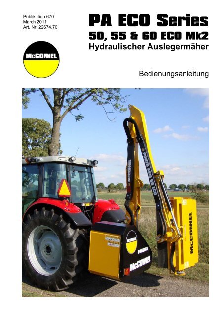 PA50, 55 & 60 ECO Mk2 - German Operator Manual - McConnel