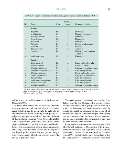 Freshwater Algae: Identification and Use as Bioindicators