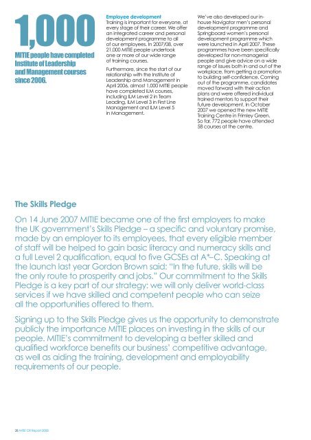 Corporate Responsibility Report 2008 - Mitie