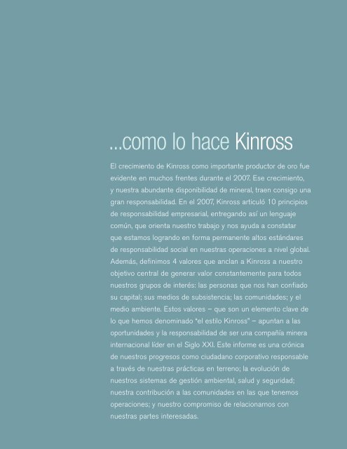 K.4.20 KinrossSpanishCRcover - Kinross Gold