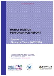 MORAY DIVISION PERFORMANCE REPORT Quarter 3 Financial ...