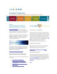 Customer Connection - Liaison Technologies