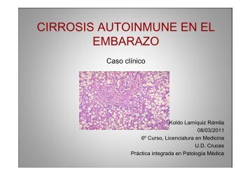 cirrosis autoinmune en el embarazo - EXTRANET - Hospital ...