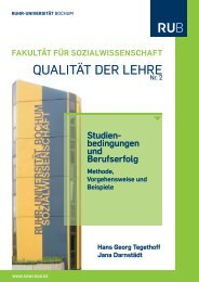 Studienbedingungen und Berufserfolg I - FakultÃ¤t fÃ¼r ...