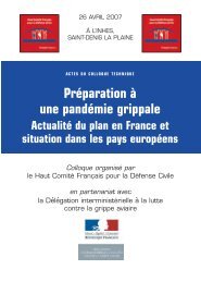 PrÃ©paration Ã  une pandÃ©mie grippale - hcfdc