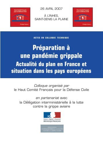 PrÃ©paration Ã  une pandÃ©mie grippale - hcfdc