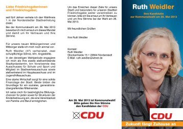 Kandidatinnenflyer (pdf-Dokument) - CDU Norderstedt