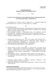 Tekst projektu rozporzÄdzenia - Biuletyn Informacji Publicznej MSW