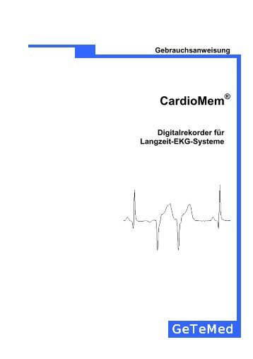 Aufnahme eines Langzeit-EKGs - ZAMOTEC GmbH - Medizintechnik