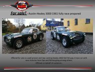 For sale!- Austin-Healey 3000 1961 fully race prepared