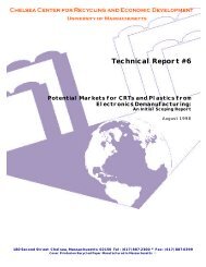 Technical Report #6 - Chelsea Center for Recycling and Economic ...