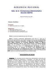 AUDIENCIANACIONAL Sala de lo Contencioso-Administrativo ...