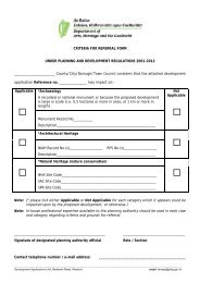 CRITERIA FOR REFERRAL FORM UNDER PLANNING AND ...