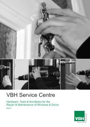 Service Centre (Products for Window & Door Repair ... - Vbh (Gb)