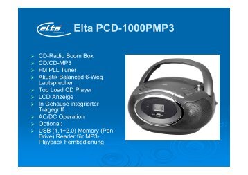 Elta PCD-1000PMP3