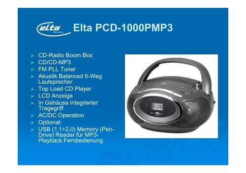 Elta PCD-1000PMP3