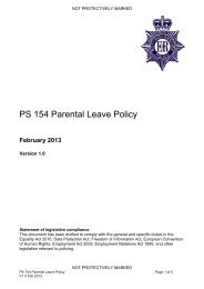 PS 154 Parental Leave Policy - Nottinghamshire Police