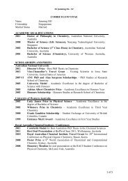 Resume - Yale Chemistry - Yale University