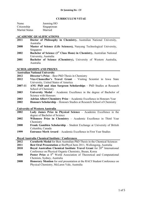 resume examples yale