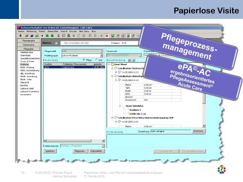 Papierlose Visite