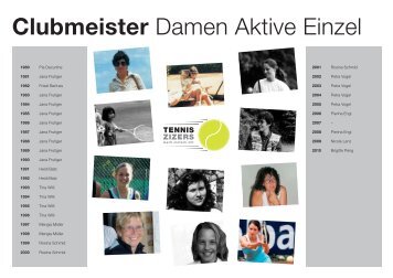 Clubmeister Damen Aktive Einzel