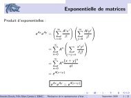 Réalisation de la représentation d'état - La Recherche - ENAC