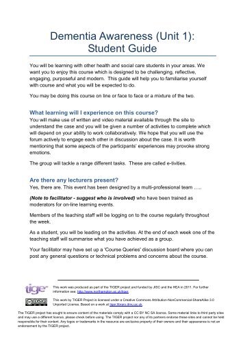 Dementia Awareness (Unit 1) - Student Guide.pdf