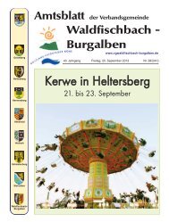 Kerwe in Heltersberg - Verbandsgemeinde Waldfischbach-Burgalben