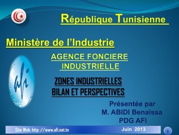 THEME : AMÃNAGEMENT D'UNE ZONE INSUSTRIELLE - Tunis ...